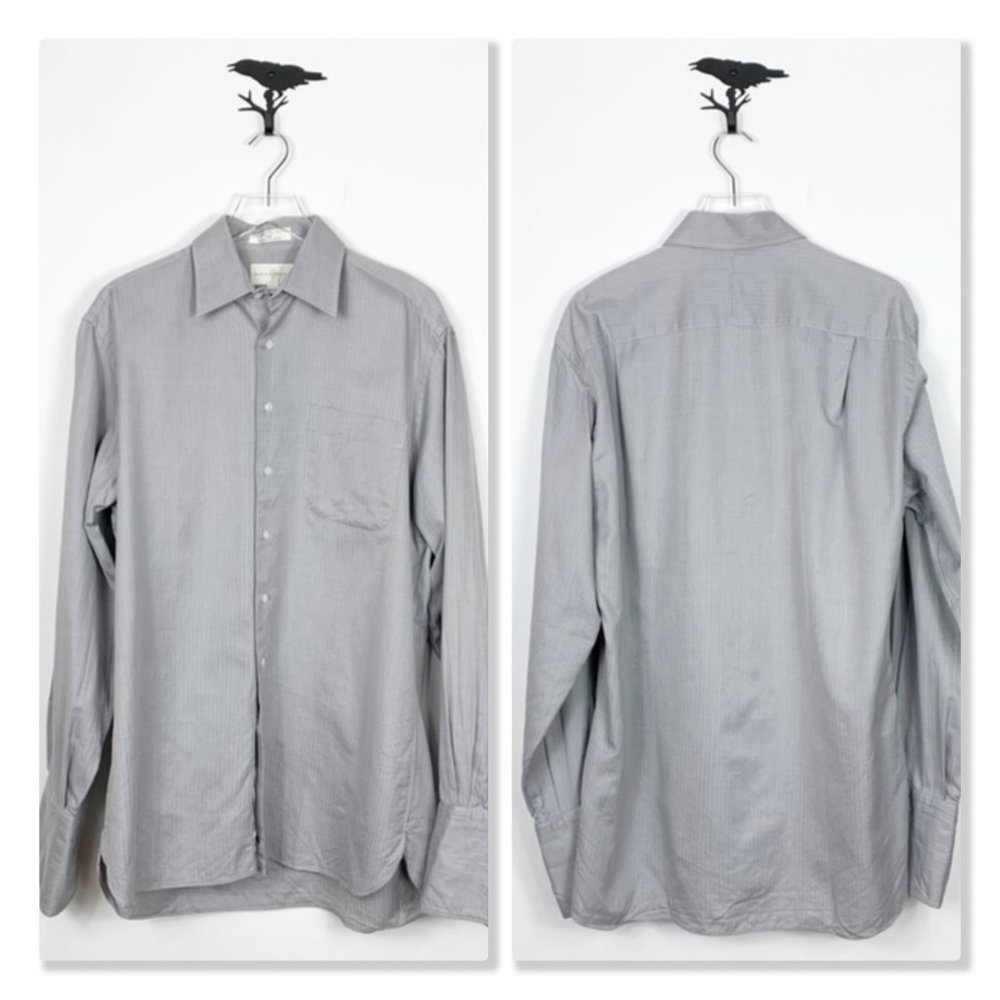 John W. Nordstrom Gray Button Down Dress Shirt